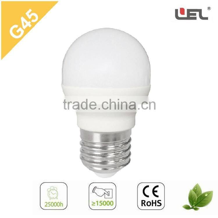 LED lamp decorative bulb wholsale cheap price Glbal LED G45 bulb led motion light 6W E27 LED bulb housing the led lights