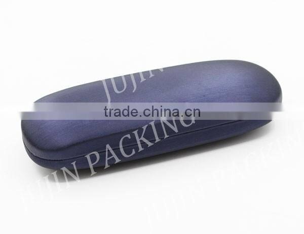 Shiny drawbench leather cover hard iron durable glasses case