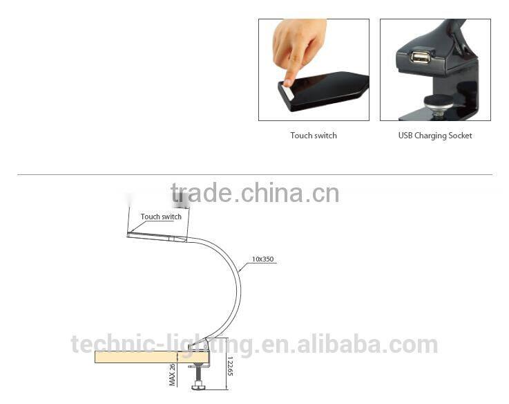 phone charging LED reading lamps with clip