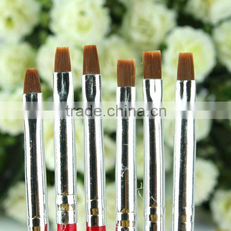 Hot Sale UV gel paiting wooden nail art brush