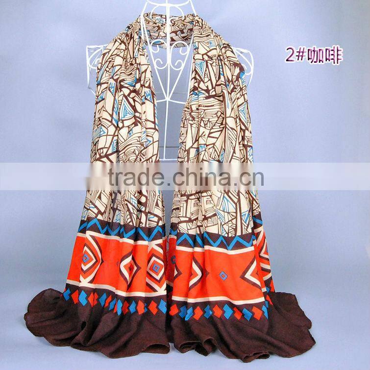 Scarf Abstract Geometric Tree Pattern Women fashion Scarfs Women Popular 180*110 Scarves Pashmina shawls