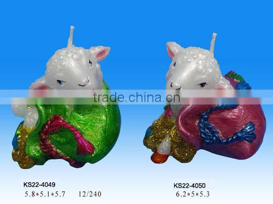 2015 new year Symbol decoration Chinese Zodiac sheep candle