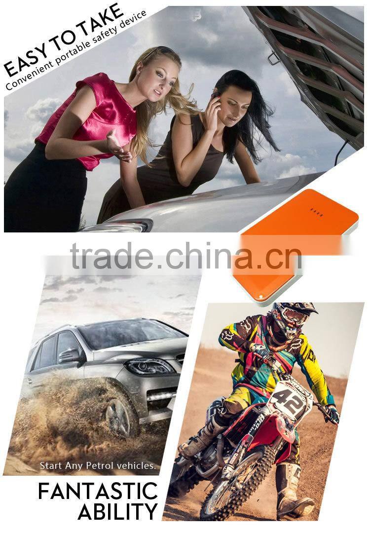 7500mAh 16mm Emergency Car Jump Starter Power Bank Emergency Car Tools