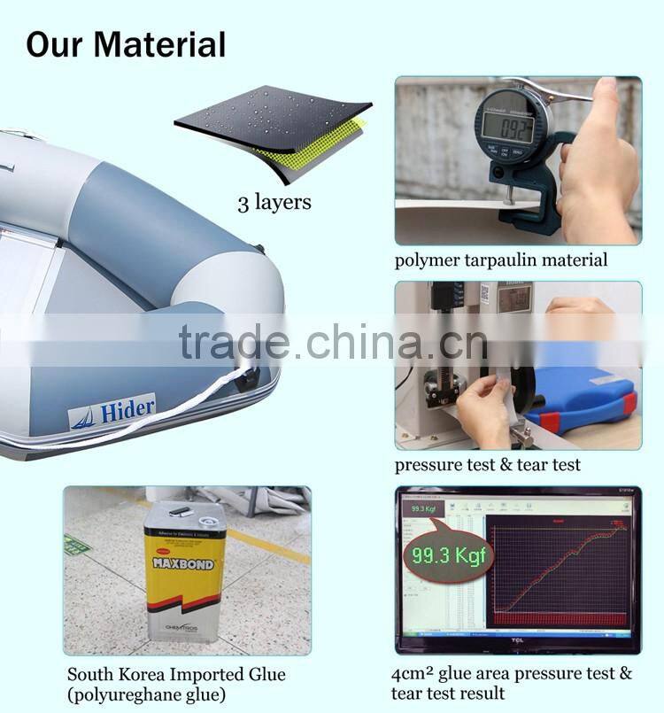 aluminum floor inflatable military boat entertainment boat