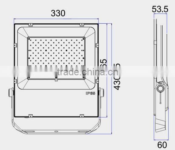 150W Flood Lights slim LED SMD 3030 100-277V low price high price replace 500w high pressure sodium lamp