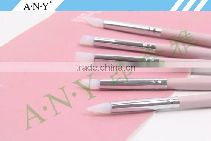 ANY 5PCS Nail Silicone Brush Set Art Silicone Brushes Professional Nail Products Manufacturer