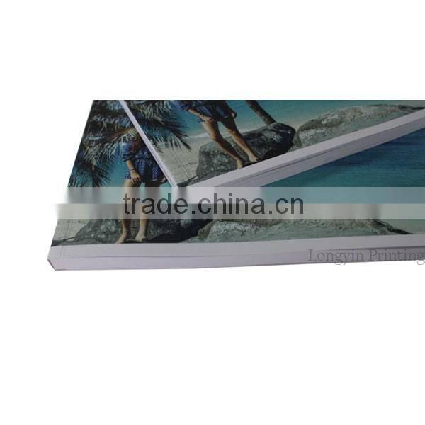 Custom fashion magazine, photo book with perfect binding printing