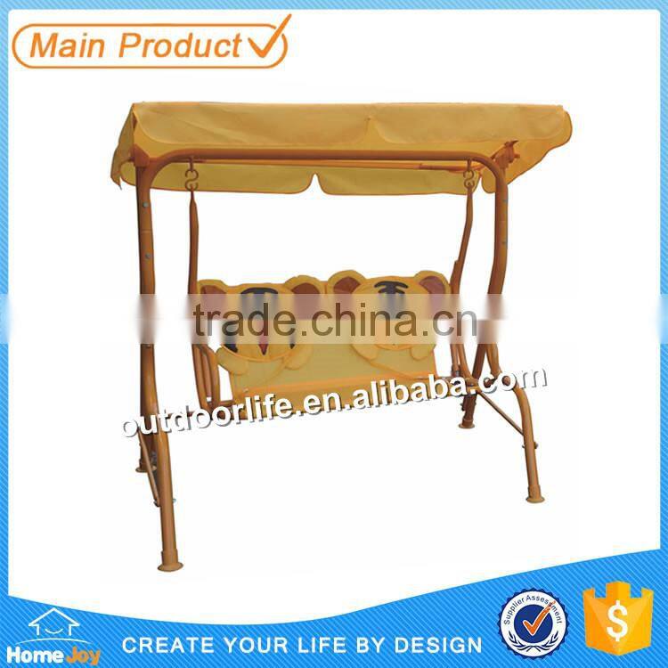 Outdoor kids garden swing chair, child canopy swing chair