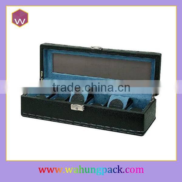 Transparent Lid Wooden 12 Slots Watch Display Box With WH-3686