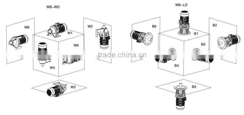 WB series micro cycloidal reducer