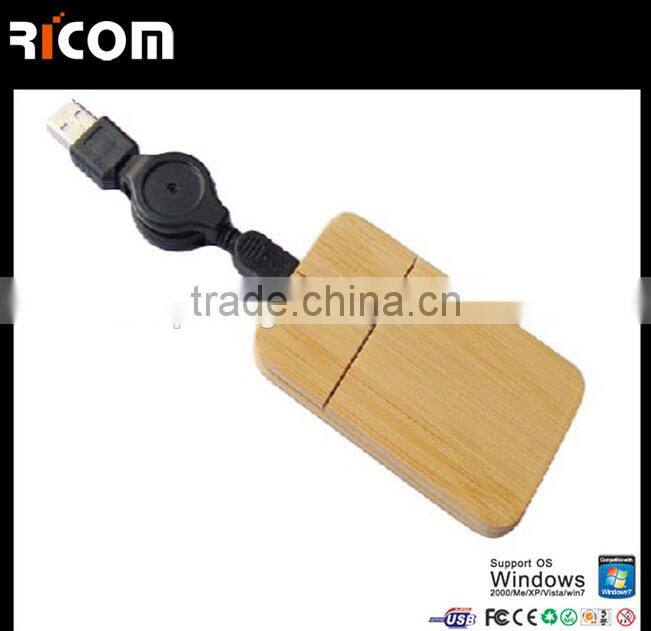 high quality ultra slim wooden mouse,computer wooden mouse,usb wooden mouse--Shenzhen Ricom
