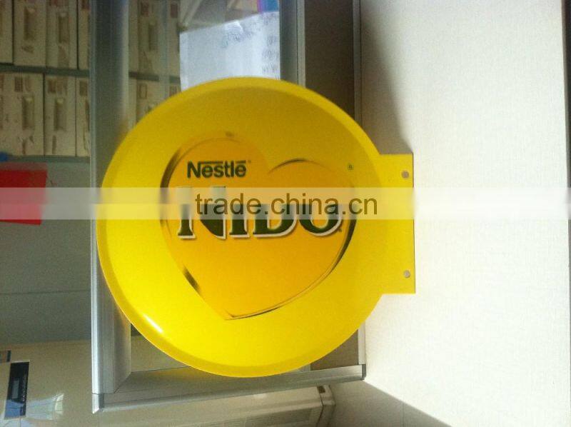 customized thick vacuum formed light box, plastic box, thick blister
