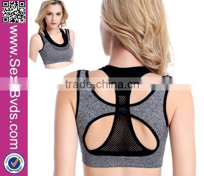 2016 Fashion Style women stretch top rank yoga fitness push up fit sports bra