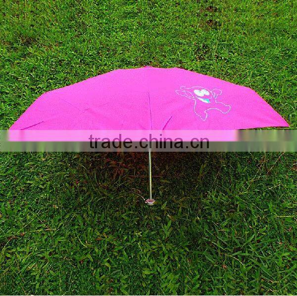 cheap manual open advertising 3 fold umbrella