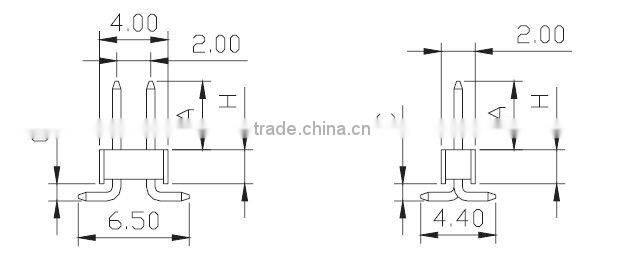 Pitch 2.00mm SIngle/Dual row SMT Type Pin Header