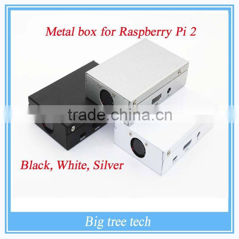 High quatity Colorful Aluminium case raspberry pi 2 and B+ metal case box (Case with fan available) for raspberry pi