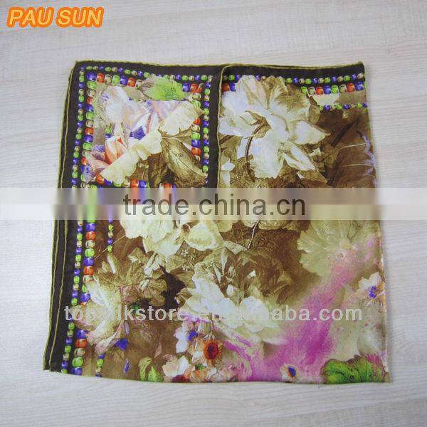 vintage style silk scarf fabric