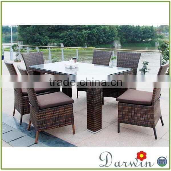 Pool furniture rattan dining set wicker garden sets