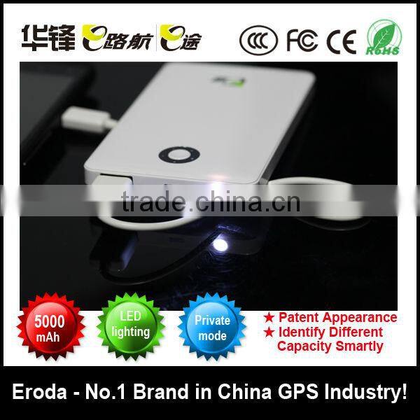 Factory~Portable Emergency Charger F75 5000mAh, 10400mAh LED Light