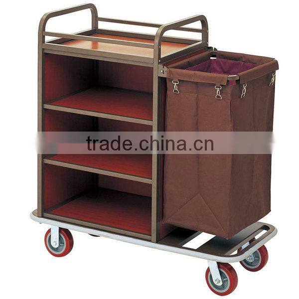 Laundry equipment mobile guet room service maid dirty linen trolley