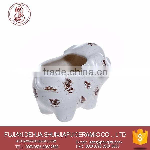 Creative ceramic zodiac animal plant pots
