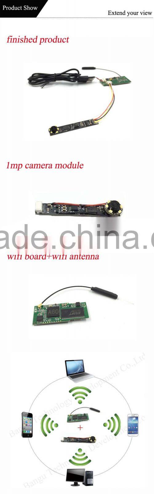 1280*800 pixels high resolution camera module with high intensity signal wifi module