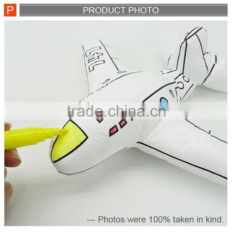 Diy intelligent painting toys stuffed plane
