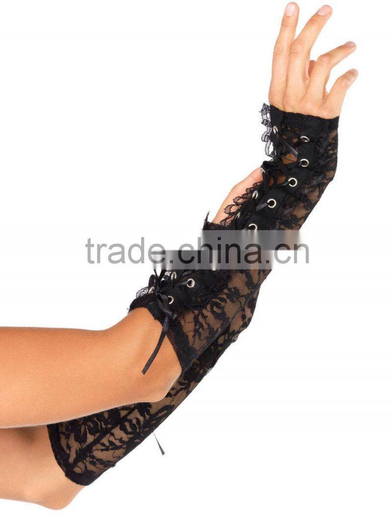 Black Lace Gloves Arm Length Lace Gloves