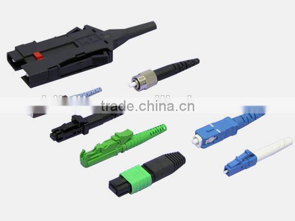 Standard E2000 SC LC ST FC connector fiber patch cords with pvc jacket