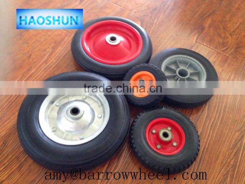 semi solid rubber wheel for mower tractor/tool cart/ wheelbarrow