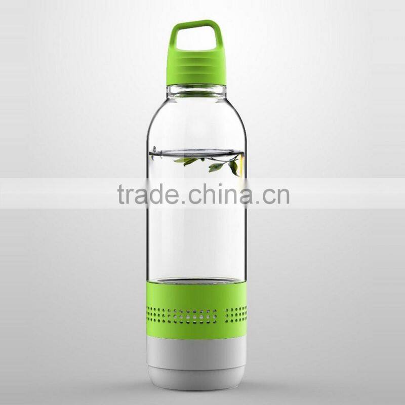 Surround Stereo Waterproof Wireless Bluetooth Speaker, Sports Water Bottle with LED Light