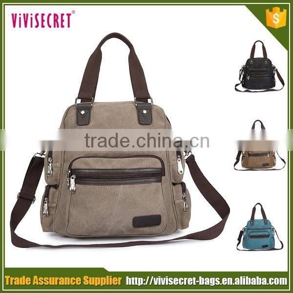 China manufacturer best brand OEM laptop men canvas messenger bag