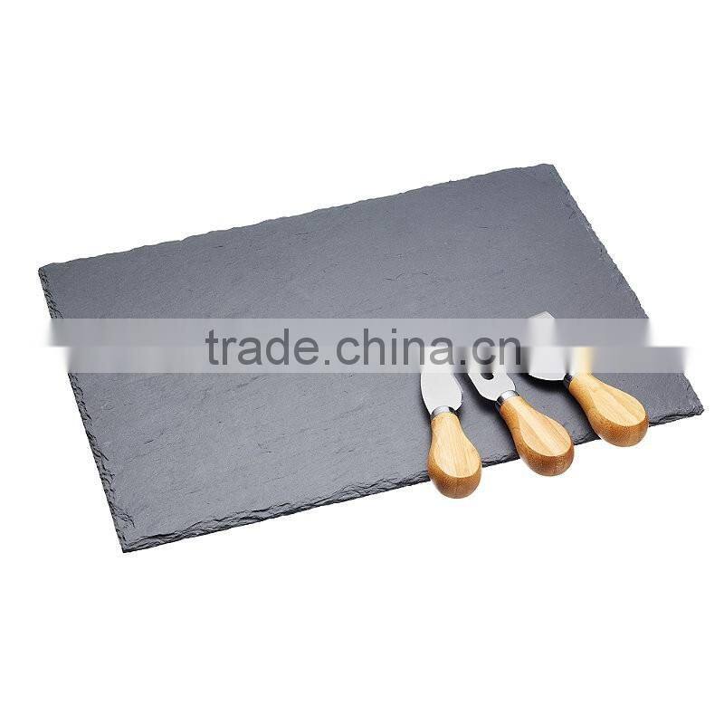 Black slate dinner plate wholesale