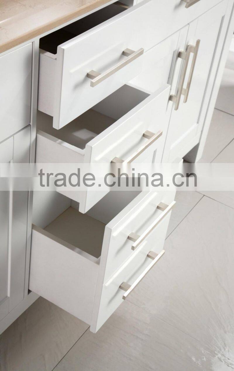 Spain cream-colored marble top bathroom vanity for Canada