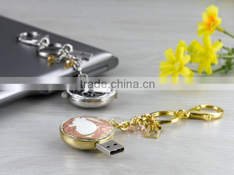 RORO Auspicious Rabbit enamel craft gift USB flash disk USB flash drive