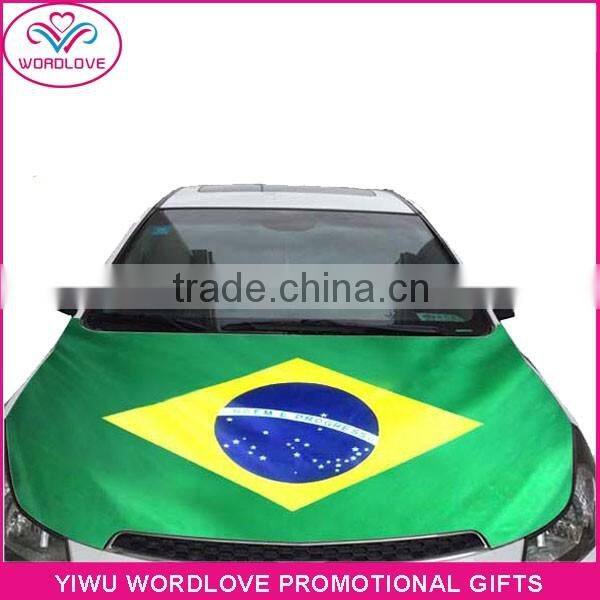 custom elastic printed polyester&spandex Sweden flag car hood cover,promotion car bonnet flag for national day