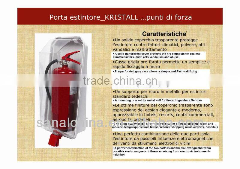 Fire Box for fire extinguisher with transparent