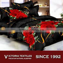 red rose printed duvet quilt cover bedding sheet set BRAND NEW