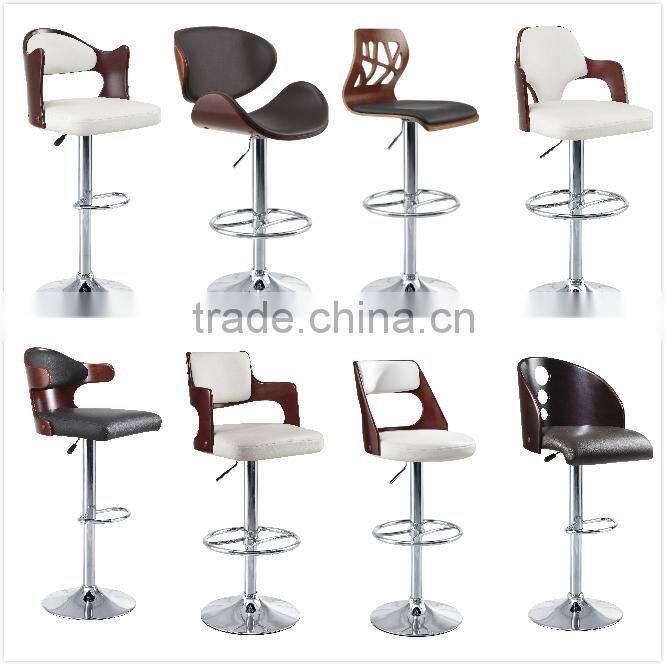 Hot Sale Contemporary Popular Style White Color Bar Stools Chair with Back