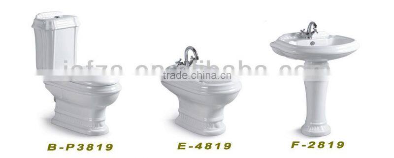 C38 Ceramic colored basin, round shape red basin, basin for bathroom