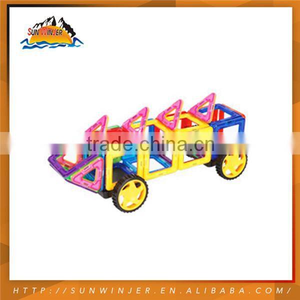 Educational magnetic toys block Super quality Children Toy Car