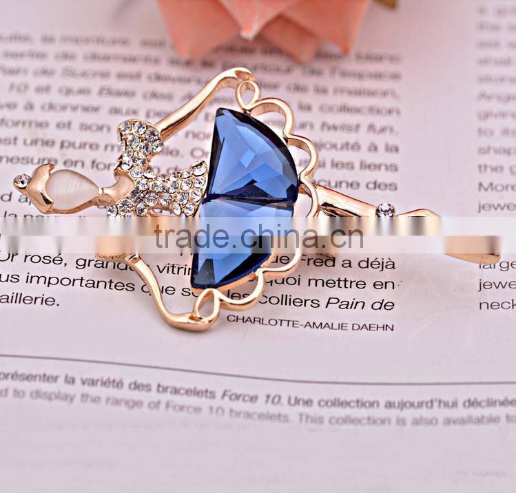 Fashion elegant brooches opal ballet brooch korea for woman wholesale
