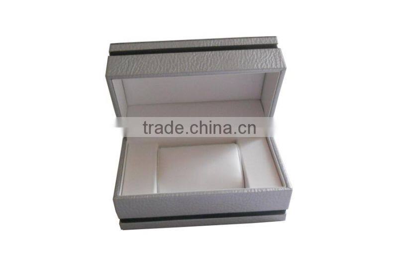 2014 elegant wooden & leather gift watch box wholesale