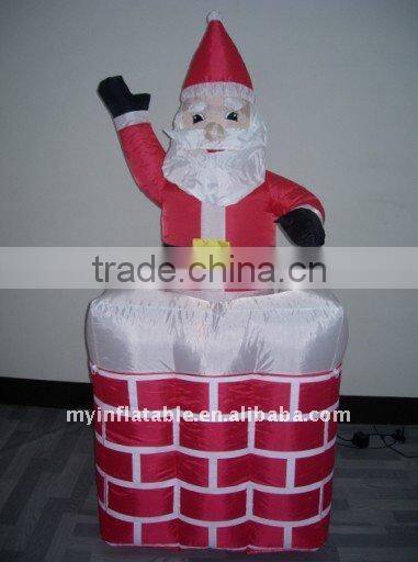 christmas santa in chimney