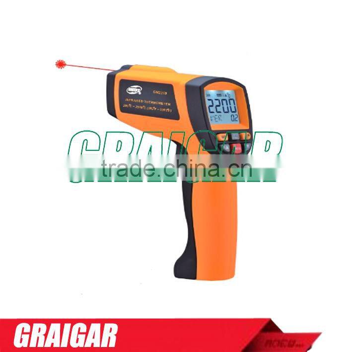 Infrared Thermometer GM2200 Distance Spot Ratio:80:1 *Emissivity:0.1~1.00 adjustable