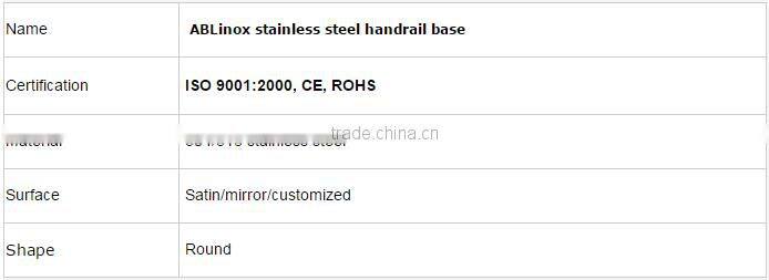 SUS casting round base cover