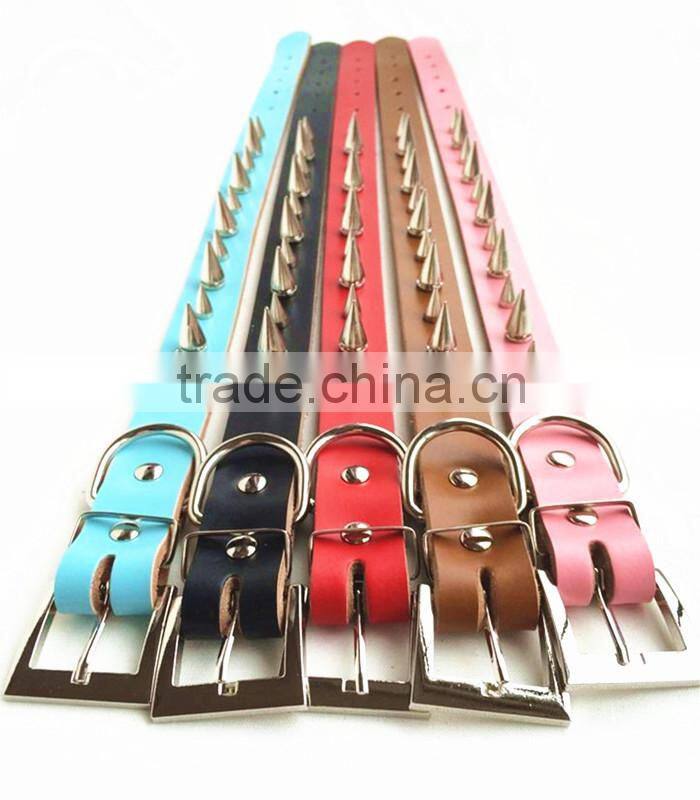 fashion design cow leather dog chains dog choke chain