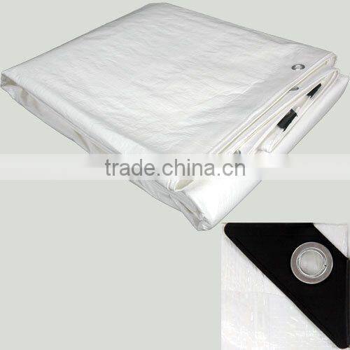 Customsized 6.0 oz. Per Square Yard White Poly Tarps- Super Heavy-duty White Poly Tarpaulin