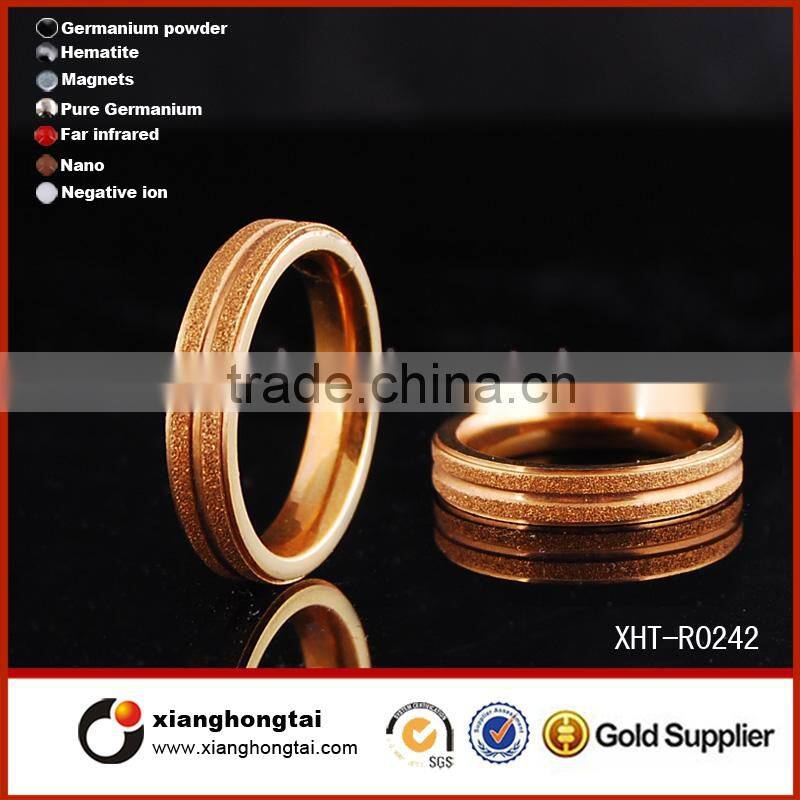 316L Stainless Steel Plated 12k gold ring