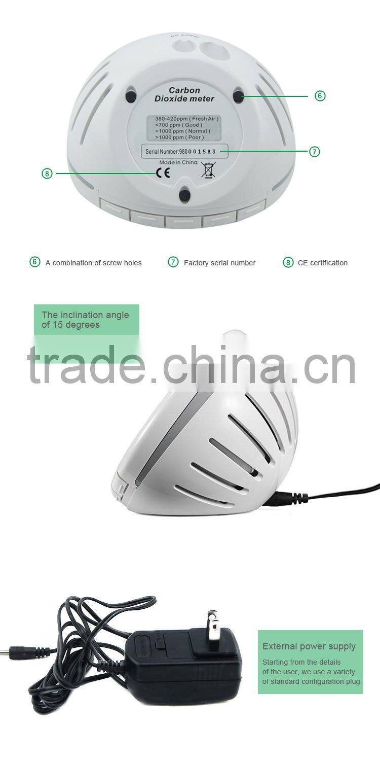 AZ7788 Carbon Dioxide Gas Detector 0~9999 ppm Range CO2 Analyzer With Alarm System